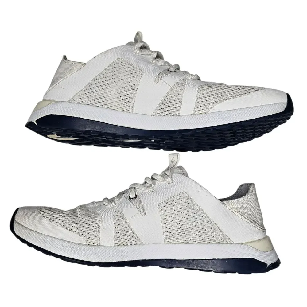 OluKai Huia Slip-On Athletic Shoes White Sneakers Women's 10